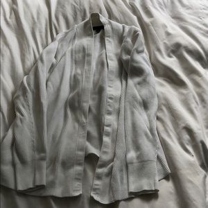 WHITE JCREW CARDIGAN